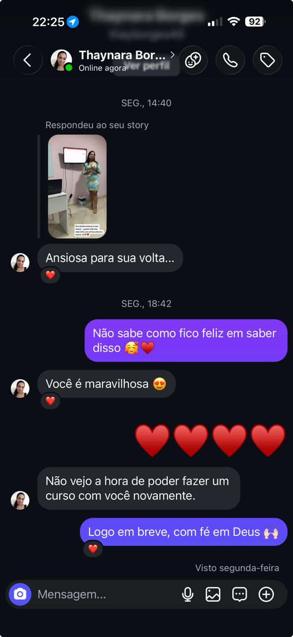 Feedback de Ex-aluna